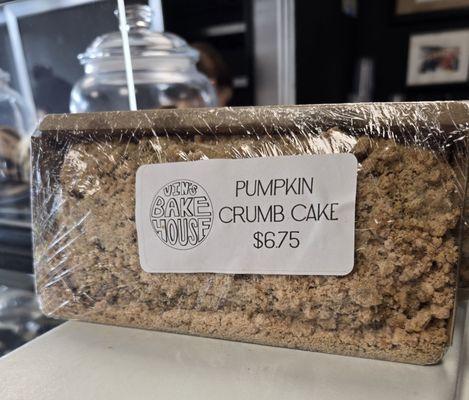 Pumpkin crumb cake