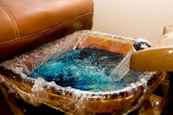 Come pamper yourself in our luxurious massaging spa chairs.