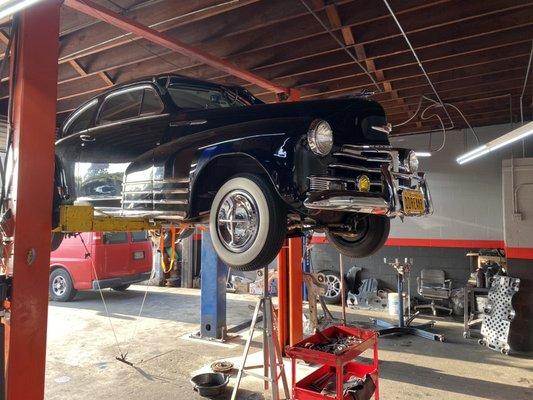 We have plenty of experience working on classic cars... this 47 Chevy got the manual transmissions rebuild