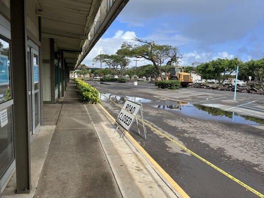 Major construction. No parking