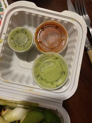 Sauce (red, green, avocado)