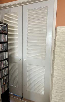 Old Louver Doors "Before" (Room B)