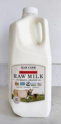 Raw Farm Cream Top Grass Grazed Whole Raw Milk