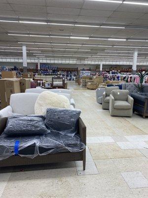 View of some of the furniture they were offering. Almost all of it was from Target!