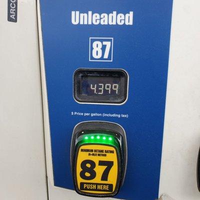 $4.40 per gallon,  thank you!