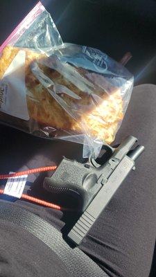 My fire arm purchase and my bread Barbra made!