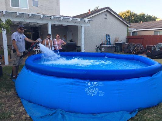 One truckload "pool fill" Happy customers!!