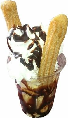 Churro sundae