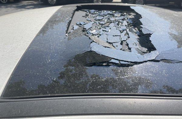 sunroof explosion