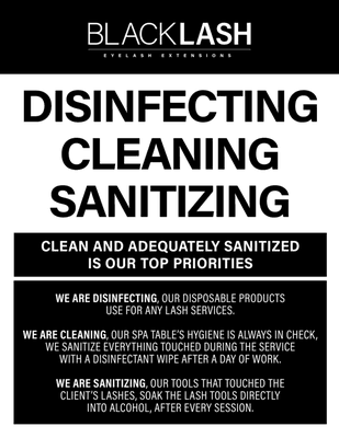 BlackLash is clean and adequately sanitized is our top priorities!!