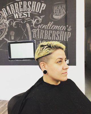 Mushroom cut scissor cut