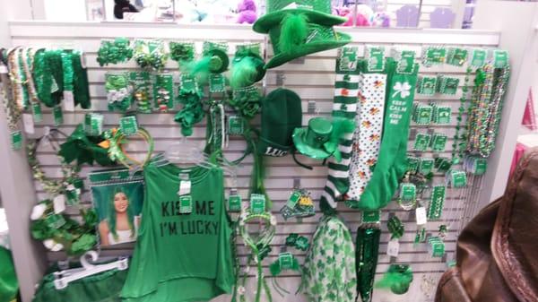 St. Pattys day display.