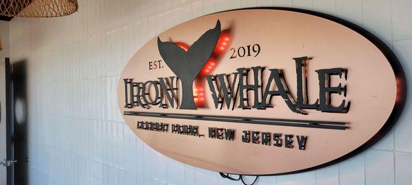 Iron Whale  sign