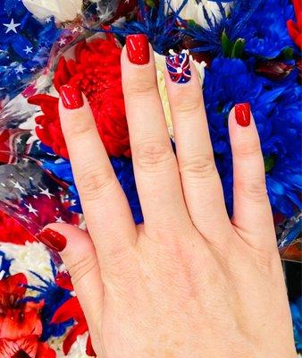 4th of july nails, grown up style