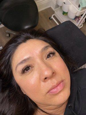 Hybrid full set lash extensions