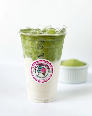 Matcha latte iced or warm only @Lamichoacanacostamesa19thst