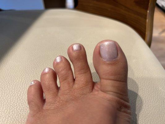 Gel pedicure