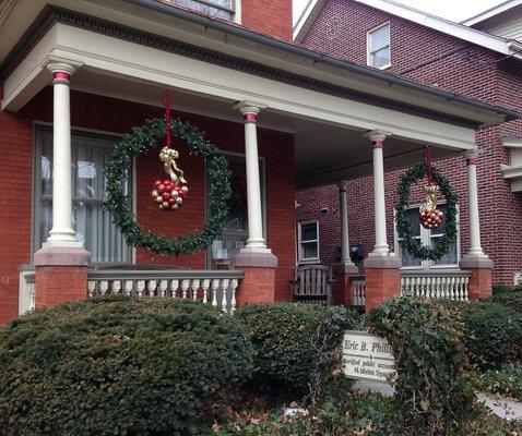 Office Front, at Christmas