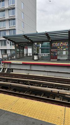 Covering for rain on most of the platform