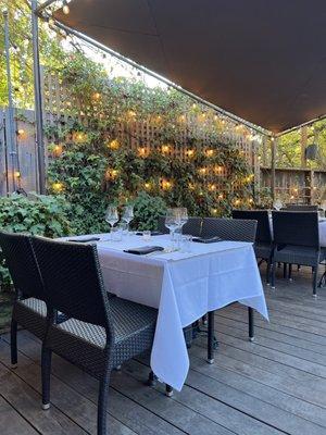 Patio Dining By Day (Heaters Available)