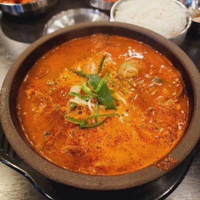 Spicy Soondae soup