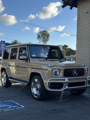 2024 Mercedes G63 getting the 3M Crystalline treatment to compliment the beautiful color of the car!