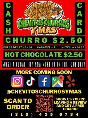 Chevitos Churros Banner