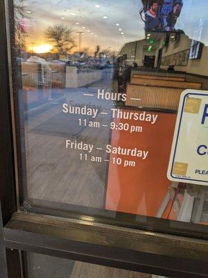 Does not close at 10! Please update your hours!!