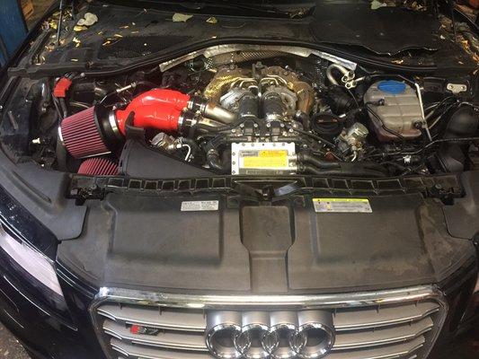 Service and upgrades on an Audi S7