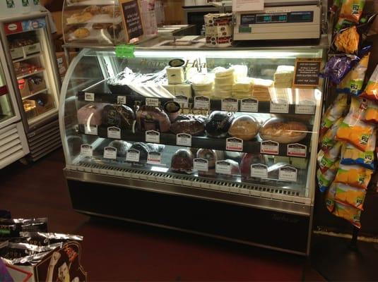 New deli case. They really turned this place around.