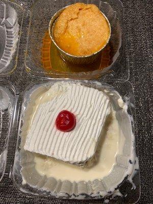 Classic Tres Leches, Coconut Flan