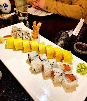 Shrimp Tempura Roll, Spicy Tuna Roll