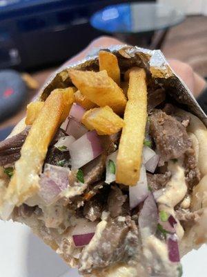 Lamb & Beef Yiro in a Pita