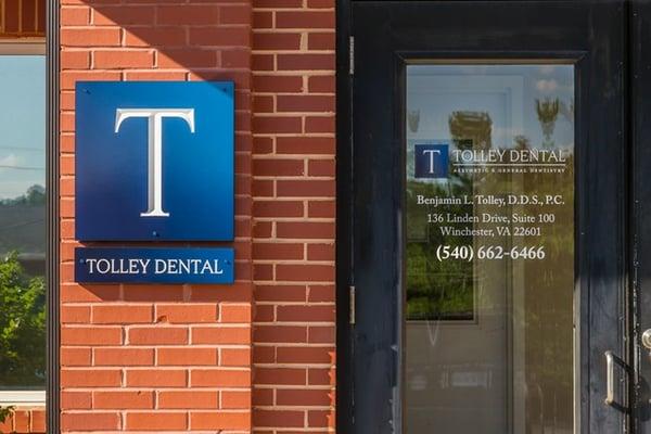 Entering Tolley Dental