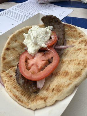 Gyro sandwich $12