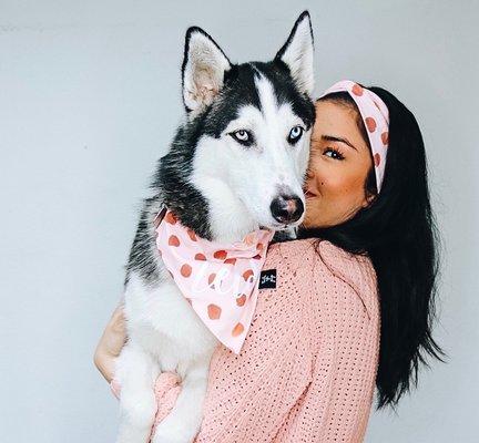 Mommy and me matching headband and bandana