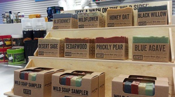 Our new line of gifts are aimed at supporting small businesses. (AWSB Soap Brand)