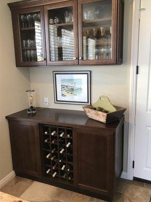 Wine cabinet.