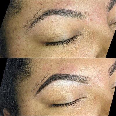 Before//After - Eyebrow Wax Service w/Complimentary Cosmetic Fill