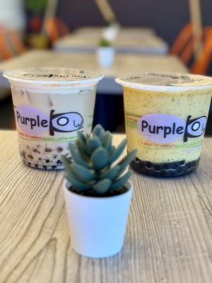 10.08.24  F6 Toffee Milk Tea QQ and F1 Passionfruit QQ w/ boba