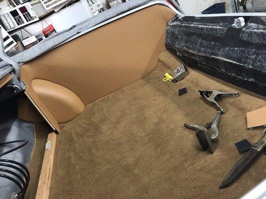 Complete reupholster on a trunk... and more