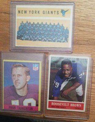 Thanks for buying my Vintage NY Giants cards