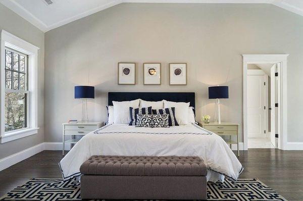 Attention to detail gets the house sold.  Linens, pillows, headboard, hand placed artwork