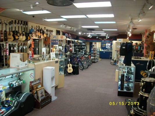 View looking into the store