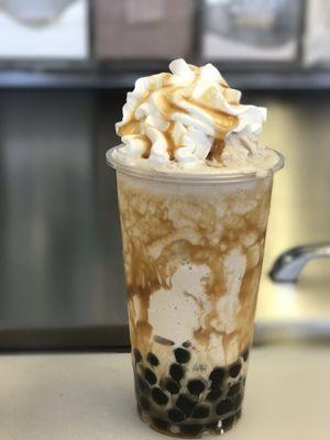 Most wanted: Caramel blended ice w/boba