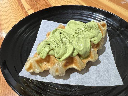 Matcha croffle