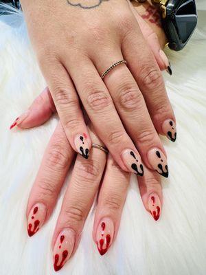 Halloween nail design by Ivy