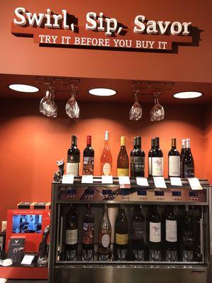 Wine sampling at abc liquor, south tampa