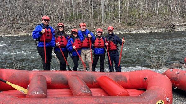 Our River rafting group.