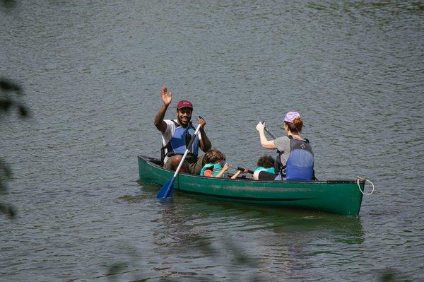 Canoes are a great option for the family!